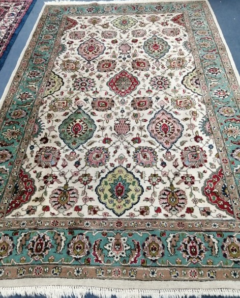 An Afshar carpet 290 x 192cm